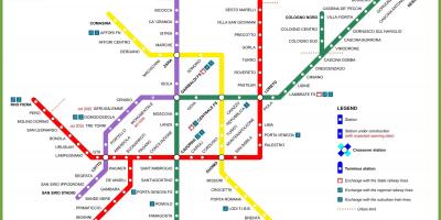 Mílanó kort metro